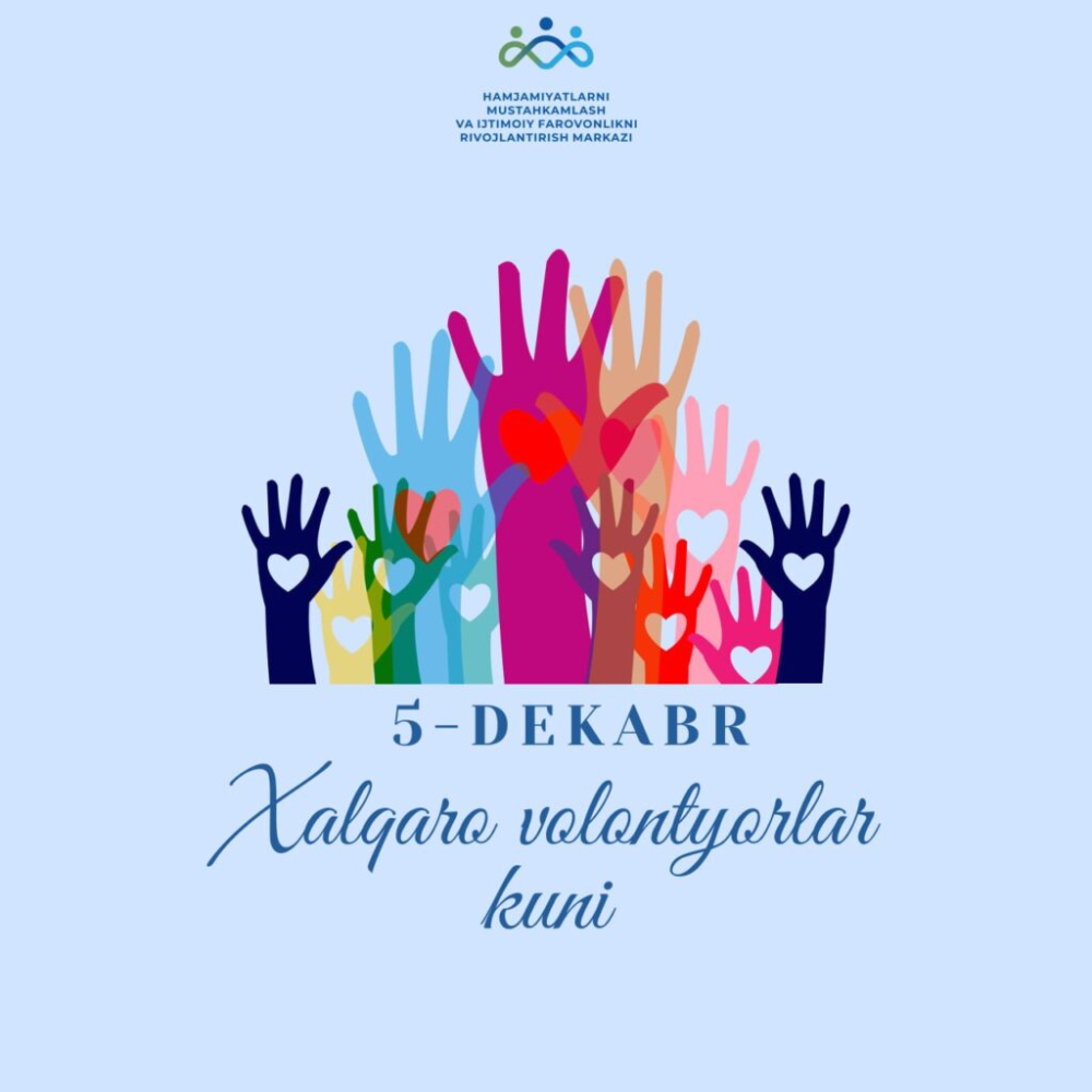 Xalqaro volontyorlar kuni!
